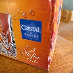 Sofia Crystal Glass Set - Orange